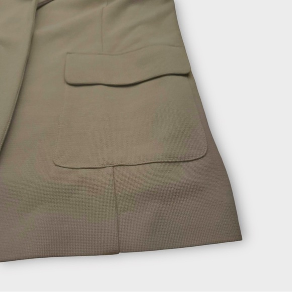 Chicos Black Label sleeveless long vest NWT beige sz 2 (US 12) career wear chic - Picture 13 of 14